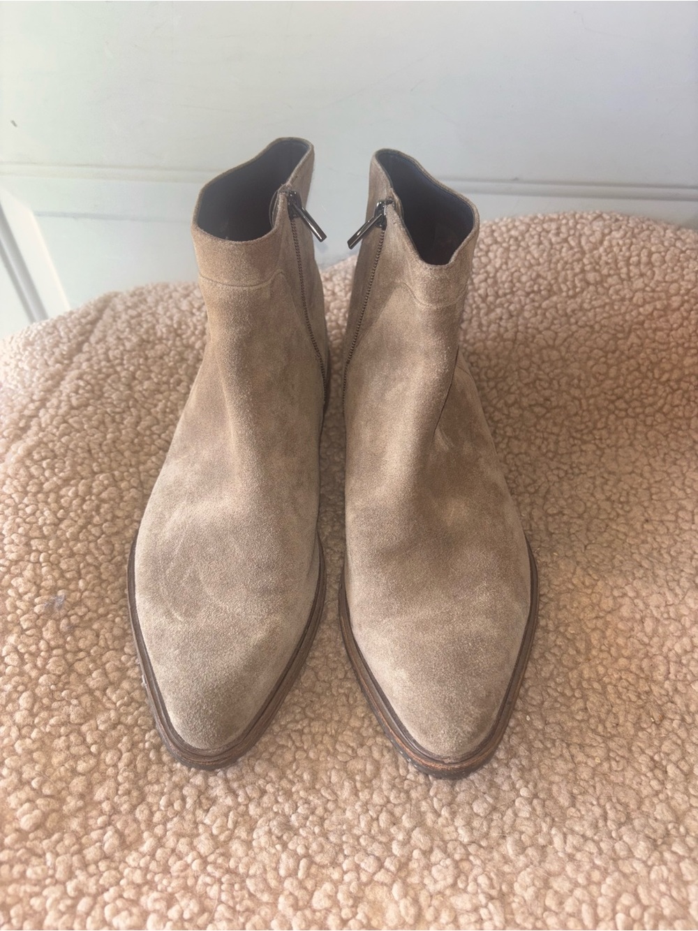 Via Spiga taupe Evanna suede ankle boots size 10 M - Picture 2 of 7